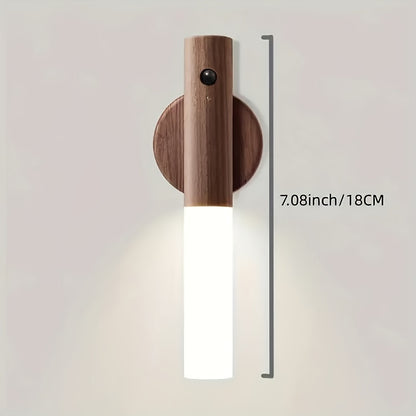 2pcs Intelligent Rechargeable Magnetic Sensor USB IPX4 LED Night Light - Human Body Sensor Wall And Cordless Wall Light for Motion Detection, Suitable for Home Bedroom, Kitchen And Bathroom Wall Sensor Light, Anti-collision And Anti-fall At Night