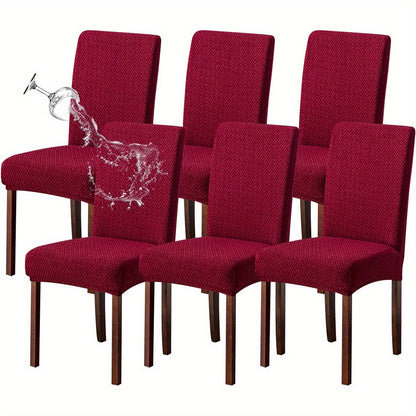 4/6pcs 100% Waterproof Chair Covers for Dining Room Kitchen Chair Covers Parson Dining Chair Slipcover