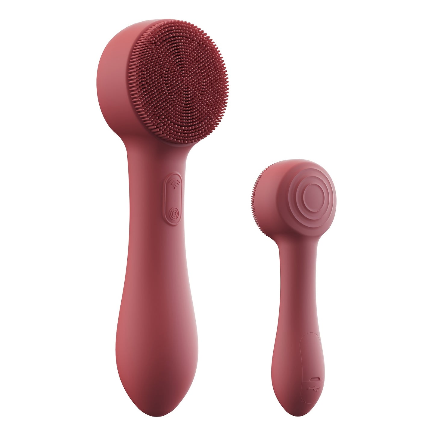 Face Scrubber, Facial Cleansing Brush, Face Brush, Silicone Face Scrubber, Facial Massage, 12000 Vibrations Per Minutes, IPX7, USB Rechargeable, Heat Massage, Deep Pore Cleansing, Exfoliating, Suitable with Sensitive Skin