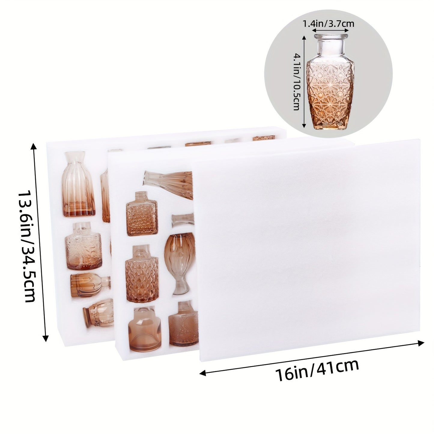 TOMNK 36pcs Bud Vase, Wedding Centerpieces for Tables, Mini Clear Bud Vases for Flowers, Small Flower Vases Suitable for Birthday Party, Anniversary, Wedding, Home Table Deco, for Mother's Day
