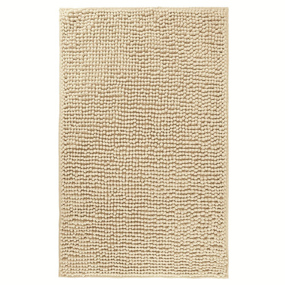 Chenille Bathroom Rug Extra Soft Absorbent Bath Mats for Bathroom Floor, Water Absorbent, Machine Washable