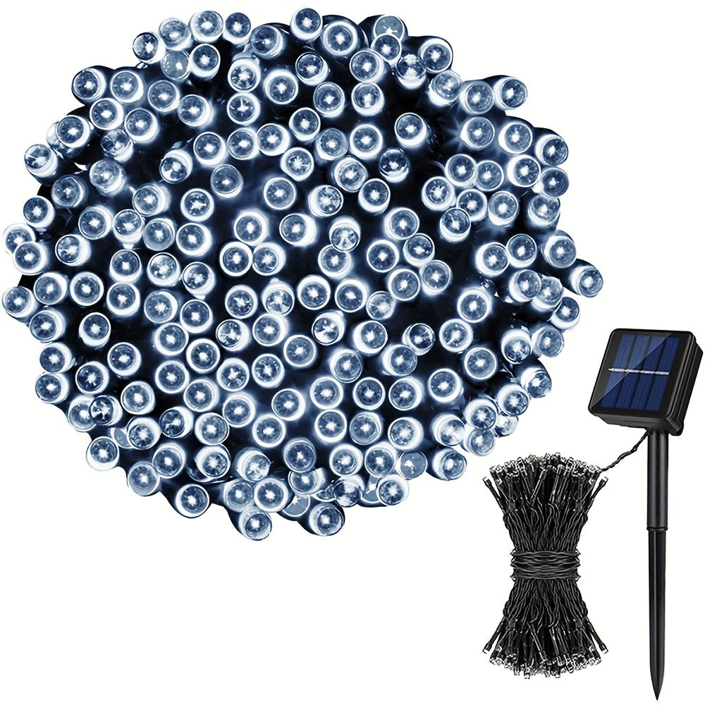 1/2pack 80ft Solar LED Christmas Lights, Independence Day Decorations Lights July 4th Decor LED String Fairy Lights Waterproof IP65 Outdoor LED Tree Lights With 8 Lighting Modes For Independence Day Xmas Wedding Party Garden Yard Decor Lumen 45lm