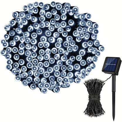 1/2pack 80ft Solar LED Christmas Lights, Independence Day Decorations Lights July 4th Decor LED String Fairy Lights Waterproof IP65 Outdoor LED Tree Lights With 8 Lighting Modes For Independence Day Xmas Wedding Party Garden Yard Decor Lumen 45lm
