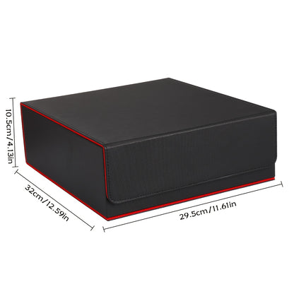 Four Row Card Box, Equipped with 24 Color Cards And 4 Card Sleeves; 4 Grid Boards, Capable of Holding Over 3000 Cards, Magnetically Sealed, Beautifully Packaged, Suitable for Gifting to Friends, Family, And Exquisite Gifts