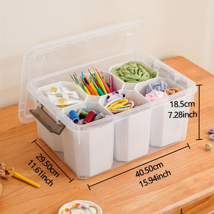1pc Office Desk Tidy Storage Box, Desktop Stationery Organizer with Lid, Jewelry Cosmetics Sundries Finishing Box for Dresser, School Office Desk Storage Box, Back to School Supplies