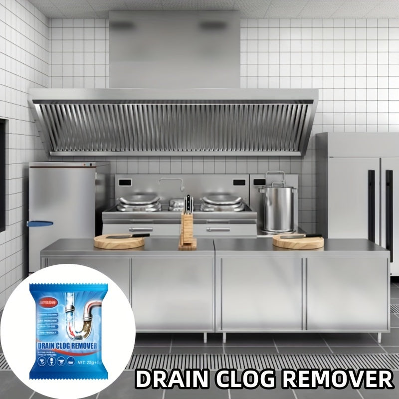 2Box-12Packs Total, Multi-Purpose Drain Cleaner Powder - Unclogs And Freshens Kitchen, Bathroom, Toilet And Floor Drains, Eliminates Stains And Odors