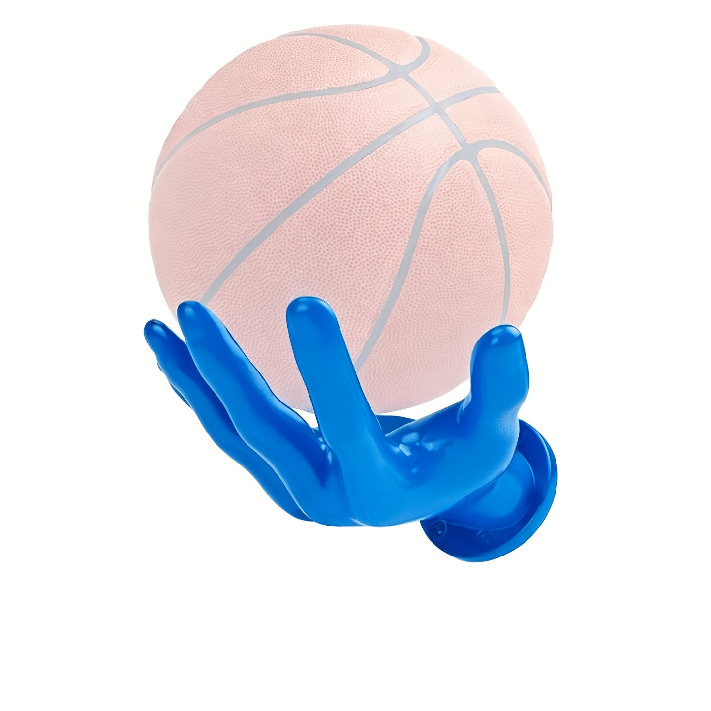 Wall Mounted Hand Shape Sports Memorabilia Display Shelf - Decorative Storage Organizer For Basketball, Football, Volleyball, Rugby Ball Collection