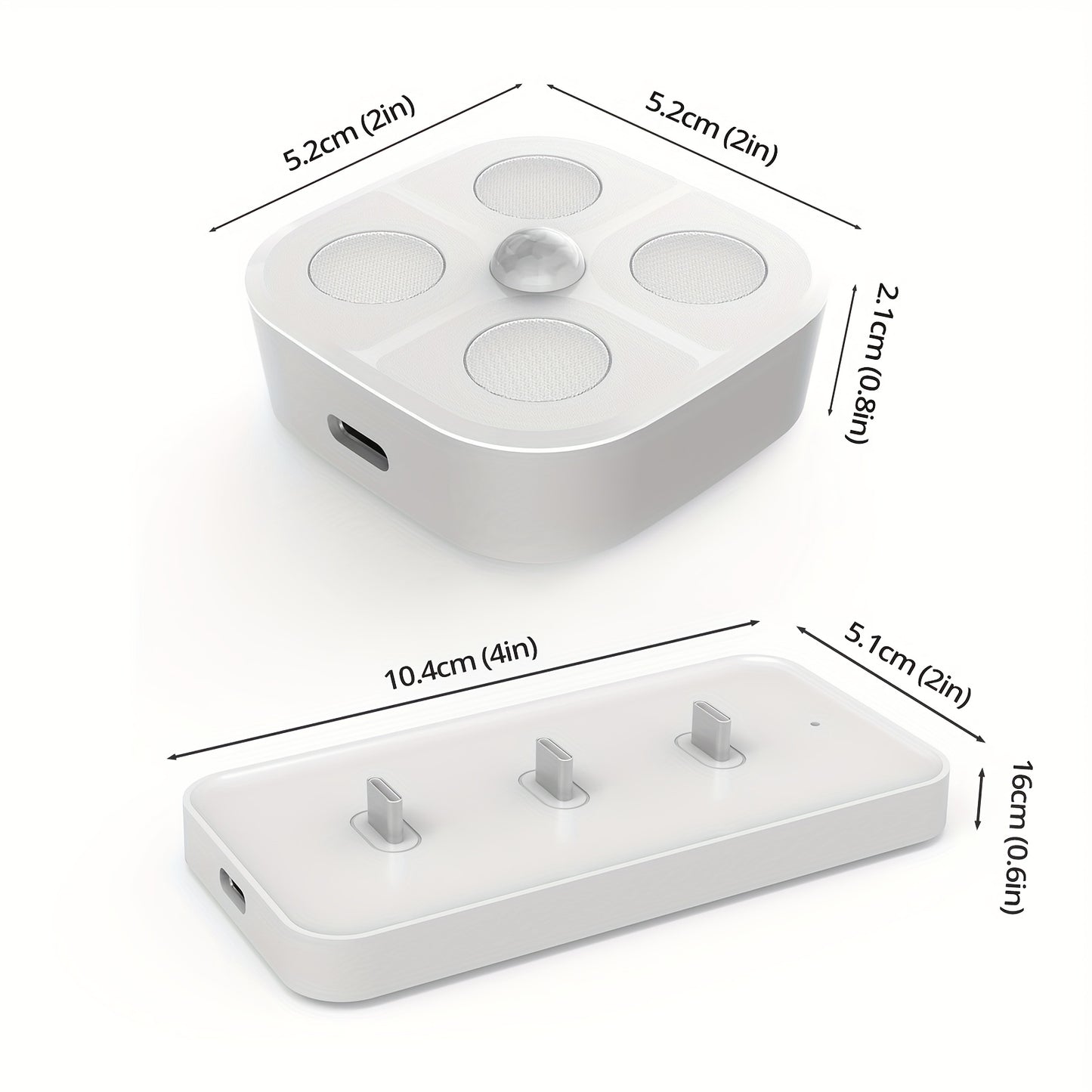 Puck Lights Rechargeable RGB with Charging Station - Motion Sensor Under Cabinet Lighting, Wireless LED Closet Lights with Remote Control, Color Changing Night Light for Hallway Stairway Bathroom Bedroom Kitchen, 3/4/6 Pack