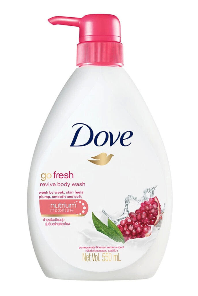 2 Pack Dove Body Wash Revive Pump 550 ml