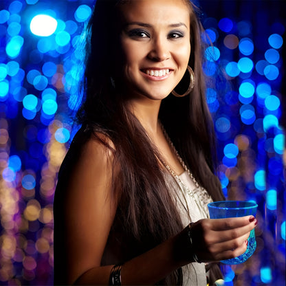 LED Glowing Cups Liquid Activated Light Up Tumblers Multicolor Flash Crystal Wine Glasses for Bar Party Decor 4 Pack 6 Pack