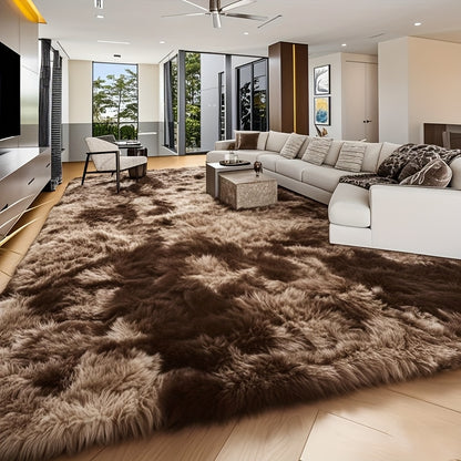 An 8X10 Feet Luxurious Plush Rug Designed for The Living Room, Featuring a Fuzzy Texture, This Large Area Rug Is Fluffy, Modern, And Non-Slip, Making It Perfect for Bedrooms, Study Rooms, Teen Dorms, And As a Home Decor Item Or Christmas Gift