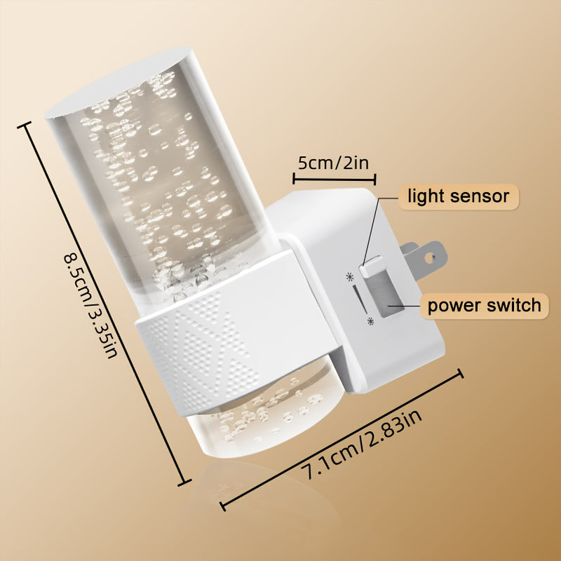 2 Pack Night Lights Plug Into Wall, LED Night Light Plug In, 3000K Dimmable Night Lights, Modern Automatic Plug In Night Light with Light Sensor for Hallway Bedroom, Christmas Gifts, Suitable for Giving Gifts At Christmas