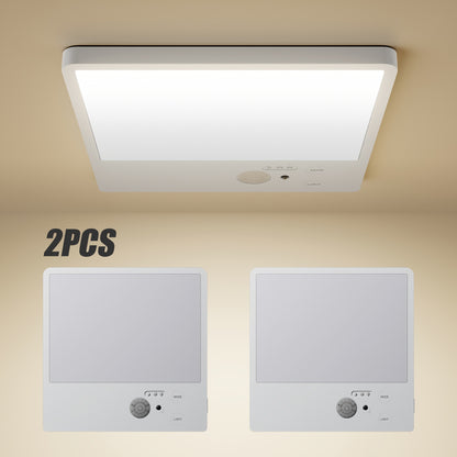 1/2pcs Rechargeable Ceiling Light, Motion Sensor Ceiling Light, Wireless LED Closet Light, Rechargeable Battery Powered, 3 Adjustable Color Temperatures, Remote Control, No Wiring Required for Bathroom, Staircase, Garage, Hallway, Kitchen, Pantry