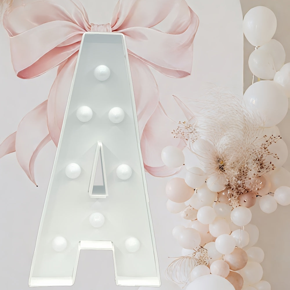 Cool White - 3ft Tall Marquee Letters Frame Cool Lighted Letters - /LOVE/HBD DIY Displays for Weddings, Proposals & Celebrations Wall Pediments KT Board