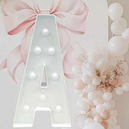 Warm White Lighted Letter Boards, 3FT GBC/MARRY ME//LOVE/HBD for Birthdays, Anniversaries & More Wall Pediments KT Board Marquee Letters Light