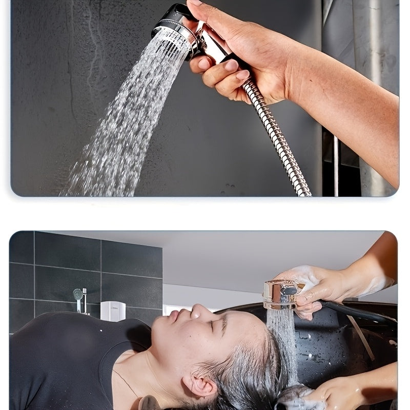 28998 Travel Shower Head Kit with Bracket, Diverter, and Telescopic Hose, Faucet Adapter Shampoo Spray Kit, High-Pressure Handheld Shower Head, Suitable for Bathroom Sink, Portable Shampoo Set,for Shower Use Only