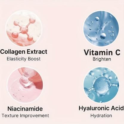 Collagen Night Mask Korean Skincare – Gel Face Mask with Applicator Brush, Hydrolyzed Collagen, Niacinamide, Vitamin C & Hyaluronate for Hydration & Plumping, Paraben-Free, 80g (MOOYAM)