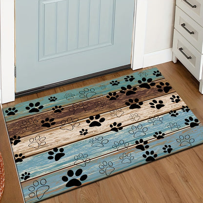 Fashion Claw Print Welcome Door Mat - Durable, Anti Slip, And Quick Drying, Suitable for Indoor/outdoor Use - Perfect for Living Rooms, Bedrooms, Bathrooms, Kitchens, Terraces, And Laundry Rooms - Washable Door Mat