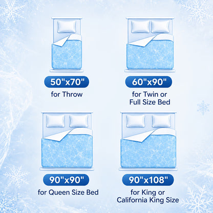 Cooling Blanket For Hot Sleepers, Summer Lightweight Breathable Cooling Throw Blanket Double-Sided Soft Blanket For Bed Couch Sofa, Night Sweats & Hot Flashes Relief
