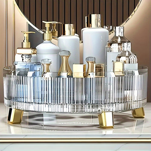 360° Deluxe Rotating Makeup Organizer - Effortlessly Access Your Beauty Collection, Perfect For Vanity, Bathroom & Kitchen Countertops, Spacious Enough For Perfumes2025，Christmas and New Year gifts for women