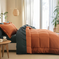 Burnt Orange And Dark Grey