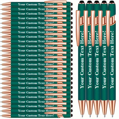 Ballpoint Stylus Pens 30 Pack – 2-in-1 Touchscreen Stylus & Ballpoint Pen with Comfortable Grip, Personalized Engraving, Bulk Set for Office, School, Wedding & Party Favors