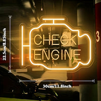 1pc Check Engine Neon Light