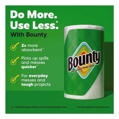 Pack of 8 Bounty Select-a-Size Kitchen Paper Towel Rolls, 2-Ply, 5.9 x 11, Double Roll Size, White, 103 Sheets per Roll