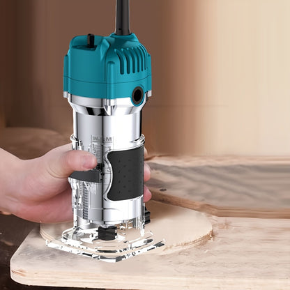 Wood Carving Machine, Trimming Machine, Wood Router, Slotting Machine, Wood Carving Machine, Drilling Machine, Electric Tools, Very Suitable for Wood Trimming, Carving, Including Milling Cutters And Wood Slotting