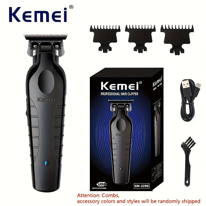[USB Hair Clipper] KM-2299 Electric Clipper Electric Clipper USB Oil Head Carving Push Clipper Hair Salon Hair Clipper