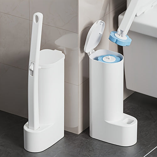 7pcs Set/19pcs Set Disposable Bathroom Toilet Cleaning Brush Set, with Stand And Replacement Head, Beautiful Design, Easy to Install, Fixed Position, Enjoy A Convenient And Efficient Cleaning Experience