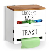2-in-1 Garbage Bag Dispenser - White