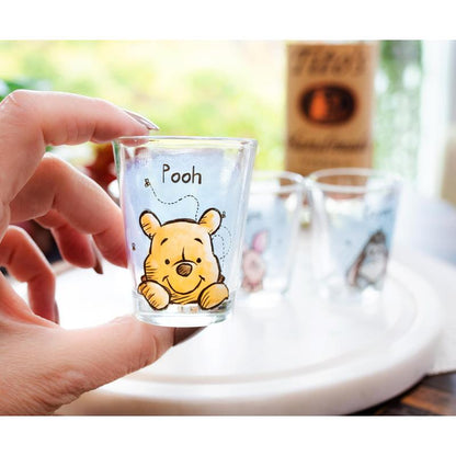 Disney Winnie The Pooh Character Portraits 2-Ounce Mini Shot Glasses | Set of 4