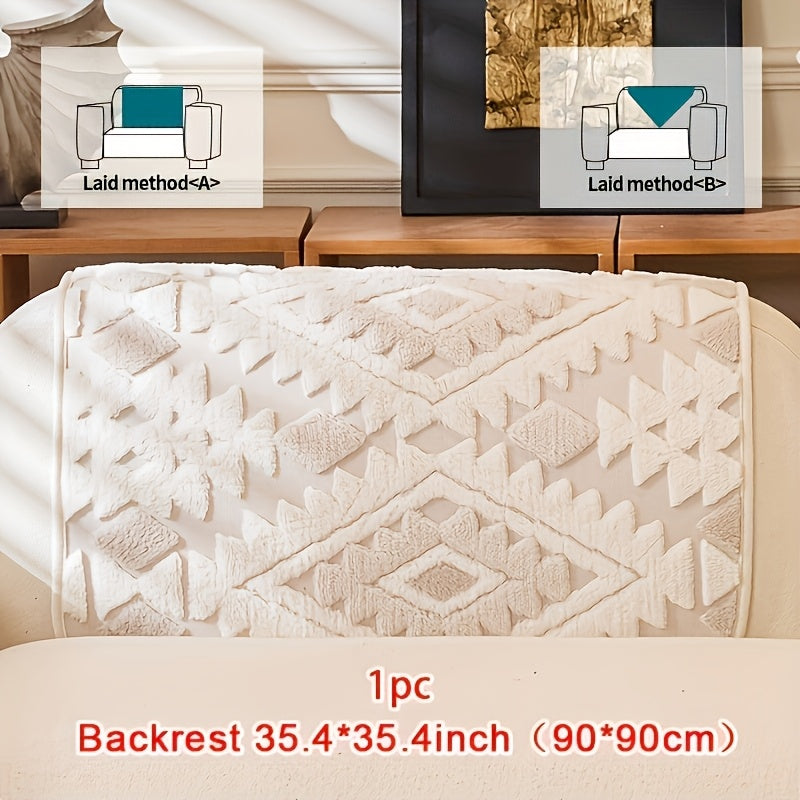 A Single Thick Plush Sofa Made from Pet-Friendly Material, Featuring a Non-Slip Design And Machine-Washable Protective Cover, Ideal for Decorating Homes in Offices, Bedrooms, Living Rooms, And Other Sofa Areas