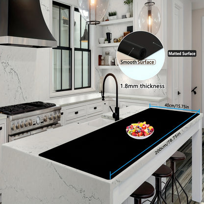 Extra Large Silicone Mat, Silicone Mats for Kitchen Counter, Nonslip Heat Resistant Mat, Multipurpose Countertop Protector, Nonstick Waterproof Craft Mat Table Placemat