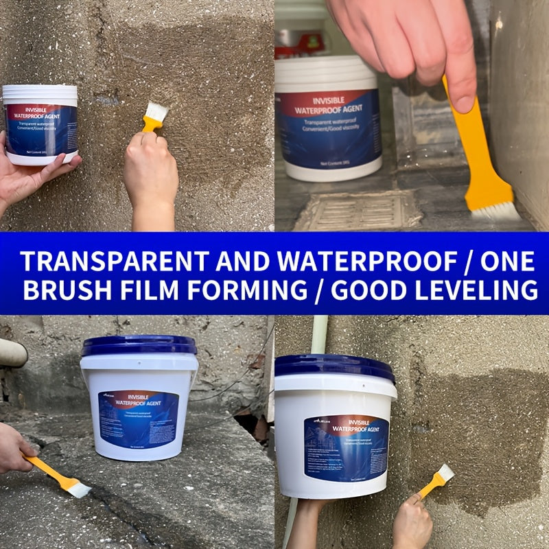 Premium 2.2LB Waterproof Tile Glue - Transparent, Leak-Proof Sealant for Outdoor Terraces & Bathrooms