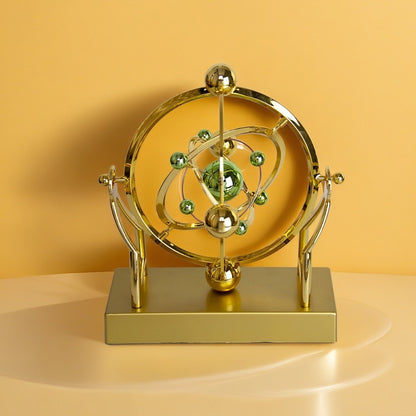 Cosmic Swing Pendulum - Perpetual Motion Science Demonstration with Solar System Planets & Atomic Model Design, Durable Plastic Self-Running Desk Decor, Physics Teacher Gift, Collectible Figurine for Home/Office, No Batteries/Electricity Needed