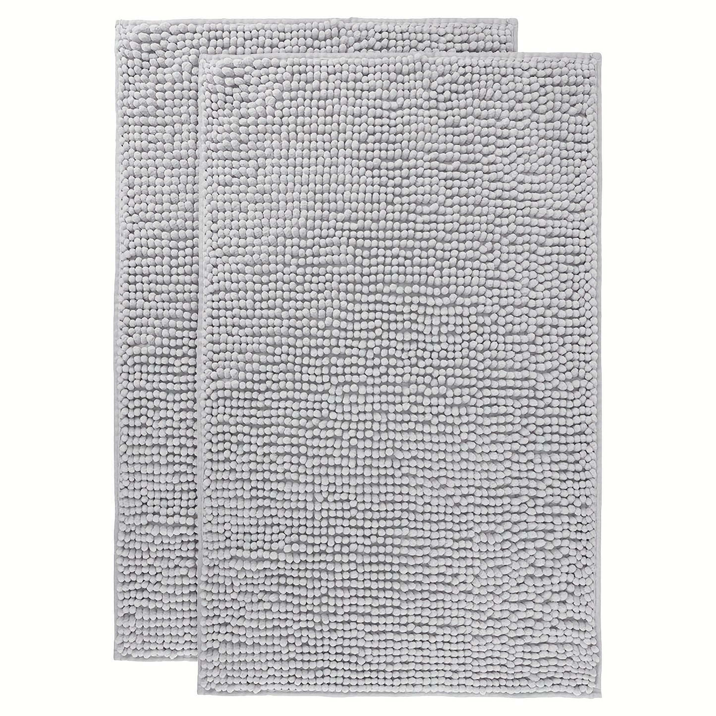 Chenille Bathroom Rug Extra Soft Absorbent Bath Mats for Bathroom Floor, Water Absorbent, Machine Washable