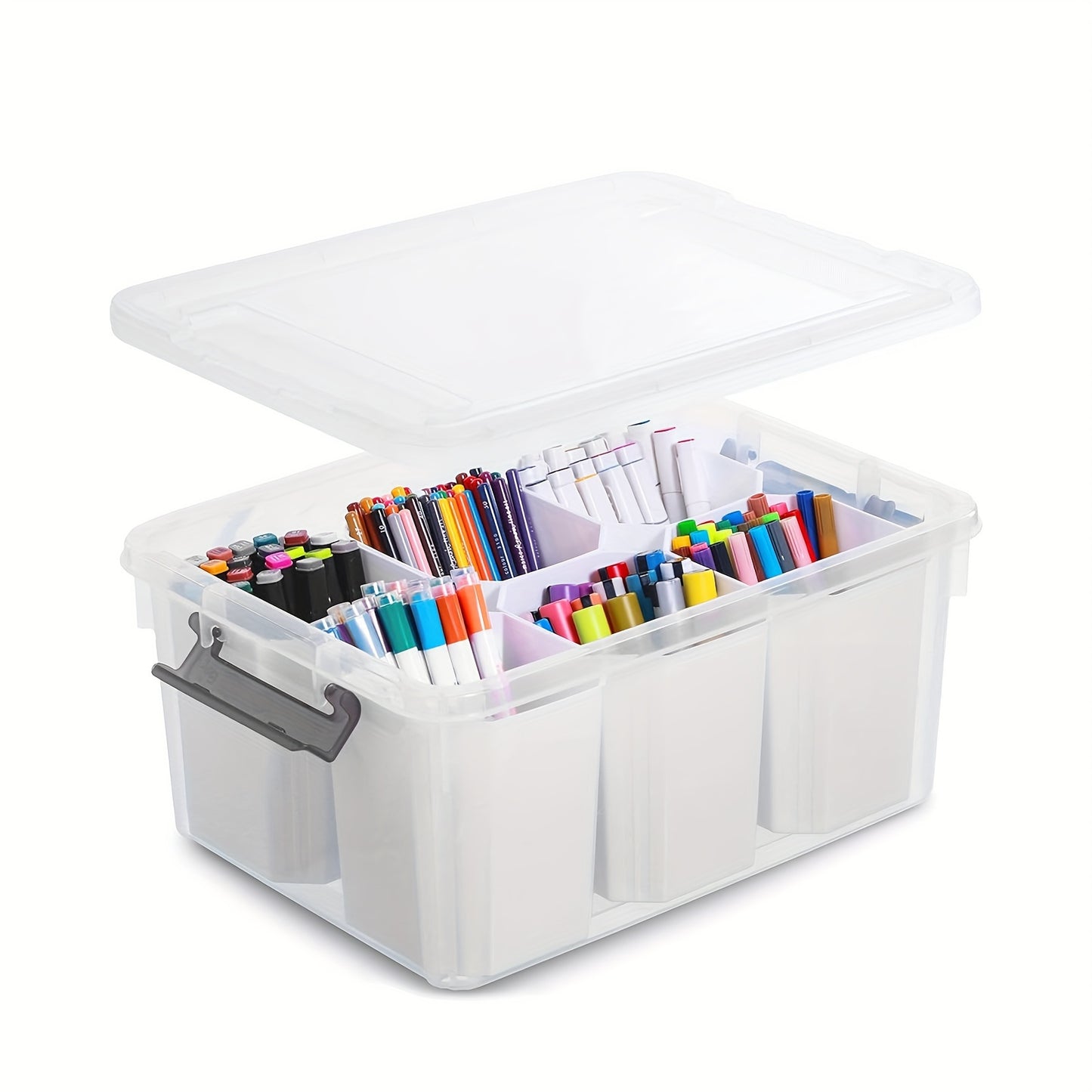 1pc Office Desk Tidy Storage Box, Desktop Stationery Organizer with Lid, Jewelry Cosmetics Sundries Finishing Box for Dresser, School Office Desk Storage Box, Back to School Supplies