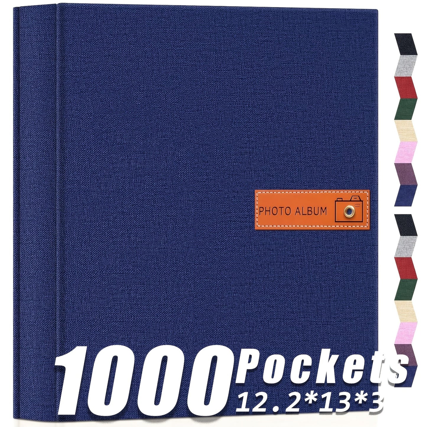 Photo Album 4x6 200 & 1000 Pockets with Label – Linen Hardcover Memory Book for Wedding, Baby, Travel, Anniversary, Birthday & Graduation Gifts