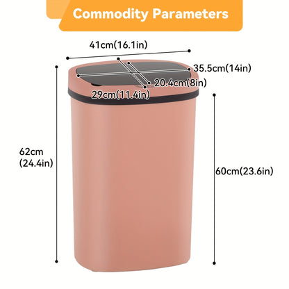 13 Gallon Trash Can Kitchen Waste Bin 50L, Automatic Garbage Can Touchless Motion Sensor, for Office Bedroom Living Room Trash Can
