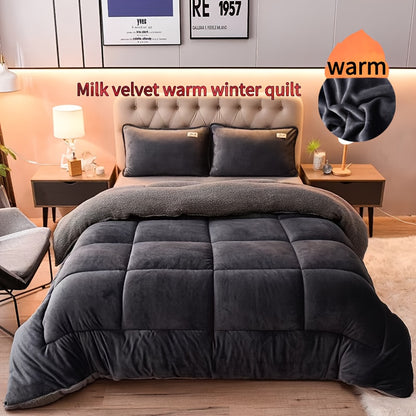 Opulent Reversible Milk Fleece Blanket - Cozy, Airy & Insulating for Year-Round Use, Ideal for Residential & Hospitality Settings, Washable in Machine (Pillowcase Excluded)