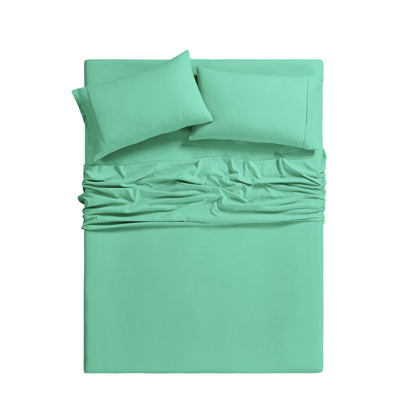 Bibb Home 2000 Thread Count 6 Piece Bamboo Sheet Set – Summer Satin Cooling, Deep Pocket, 6-Pc Egyptian Luxury, Bonus Pillowcases