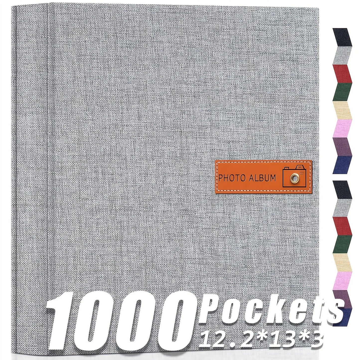 Photo Album 4x6 200 & 1000 Pockets with Label – Linen Hardcover Memory Book for Wedding, Baby, Travel, Anniversary, Birthday & Graduation Gifts