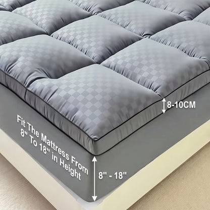 Cool Mattress Protector, Mattress Cover, Quilting Elasticity Stretchable from 8 to 21 Inches Deep Pockets Mattress Pad for Bed, Cool Bedding, The Comfort of The Bedroom, Quilted Design, Closely Fit, Machine-Washable Mattress Protector