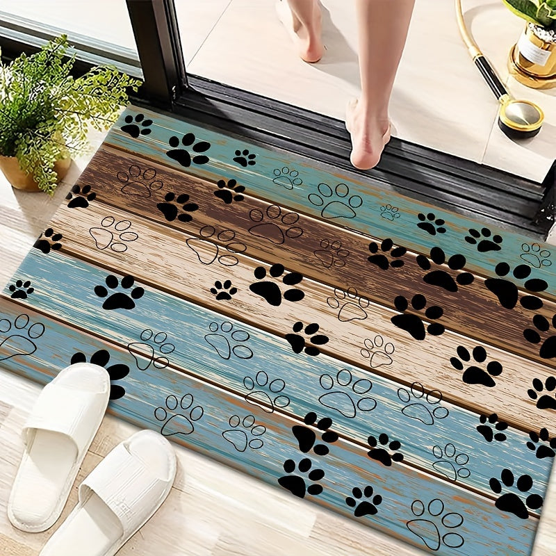 Fashion Claw Print Welcome Door Mat - Durable, Anti Slip, And Quick Drying, Suitable for Indoor/outdoor Use - Perfect for Living Rooms, Bedrooms, Bathrooms, Kitchens, Terraces, And Laundry Rooms - Washable Door Mat
