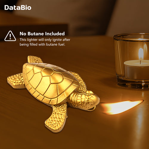 (No Butane)Butane Torch Lighter, Creative Novelty Lighters, Refillable Adjustable Soft Flame Lighters, Cool Lighters Desktop Portable Lighters Golden Turtle Lighters, Men's Gifts, Holiday, Birthday Gifts, (No Butane)