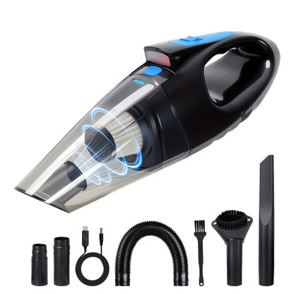 Handheld Vacuum Cleaner-9000Pa Super Strong Suction, 4000Mah Large Capacity, Low Noise, 5 Matching Additions for Car Interior Care, Home And Pet Cleaning-Women Pink Girly Car Additions Stuff Gift