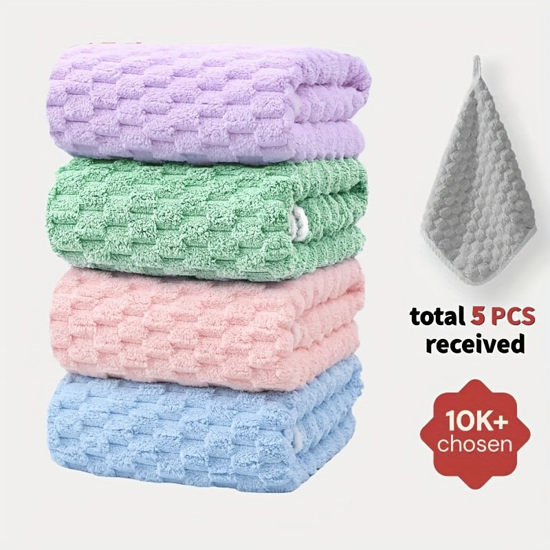 4-Pack Waffle Weave Ultra-Soft Bath Towels, Super Absorbent Quick-Dry Microfiber Towels for Adults, Quick-Drying Textured Towels, Soft Spa and Gym Travel Towels, Durable Material, Suitable for Daily Use - 80%, 20% Polyamide