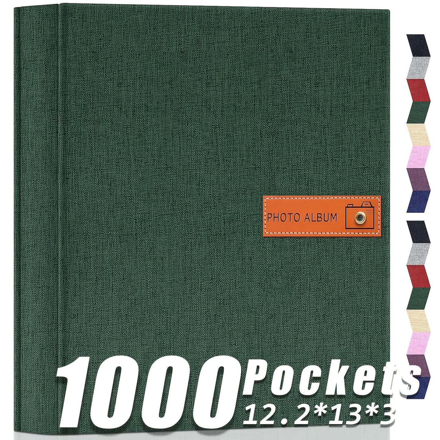 Photo Album 4x6 200 & 1000 Pockets with Label – Linen Hardcover Memory Book for Wedding, Baby, Travel, Anniversary, Birthday & Graduation Gifts